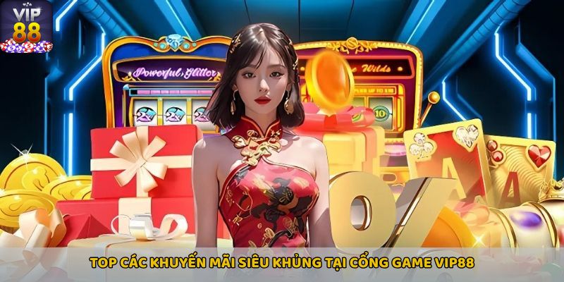 Top các khuyến mãi siêu khủng tại cổng game Vip88